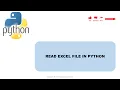 How to import an excel file in Python