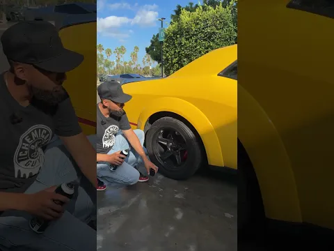 That Dodge Demon SHINE #chemicalguys #tireshine #exterior #viral #trending #shorts #diy