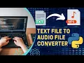 Converting Text File to MP3 with GTTS in Python Tutorial