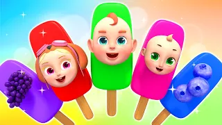Yummy Fruit Ice Cream + Rainbow Juice Song | More Rosoo Nursery Rhymes & Kids Songs