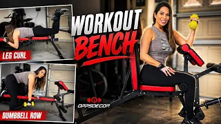 Adjustable weight bench by Oppsdecor for at home workouts Fitness equipment for at home workouts