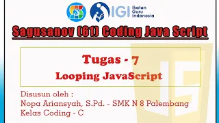 Tugas 7 - Looping JavaScript Tantangan Brackets
