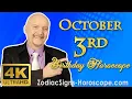 October 3 Zodiac Horoscope and Birt ay Personality October 3rd Birt ay Personality Analysis