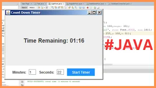 Java Project Tutorial - How To Create a CountDown Timer App In Java Netbeans With Source Code