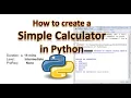 How to Create a Simple Calculator using Python Programming Language in Hindi
