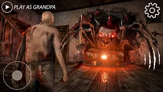 PLAYING AS GRANDPA IN CHOO CHOO CHARLES || GRANDPA VS CHOO CHOO CHARLES FULL VIDEO