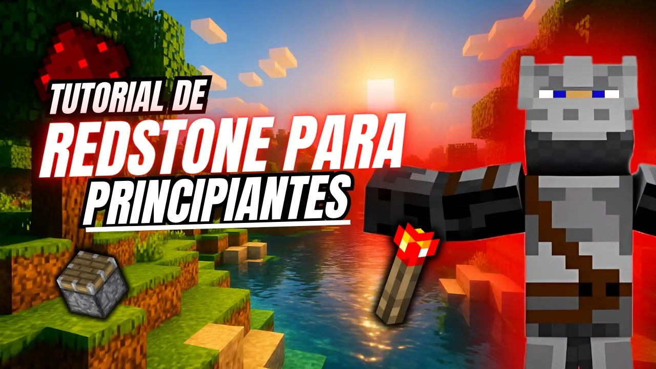 REDSTON FACIL PARA PRINCIPIANTES | PUERTA AUTOMATICA