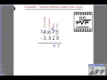 Subtraction tutorial traditional method standard algorithm 4 digits minus 4 digits