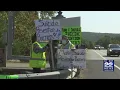 Dozens gather in support of suicide prevention barriers at French King Bridge