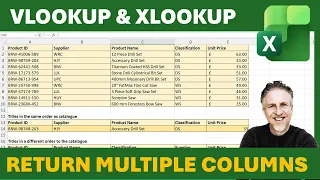 VLOOKUP and XLOOKUP - Return Multiple Columns