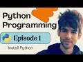 1 - Install Python Python Programming Python Tutorial for Beginners in 2026 Python Course
