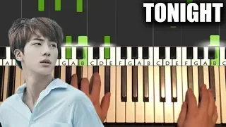 Download BTS Jin - Tonight (Piano Tutorial Lesson) MP3