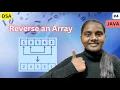 Reverse an Array JAVA DSA
