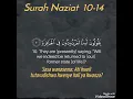 Download Lagu Surah Naziat Ayat 10-14