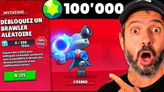 je DÉBLOQUE les 108 NOUVEAUX BRAWLER de la MISE à JOUR (100'000 GEMMES) sur un NOUVEAU COMPTE