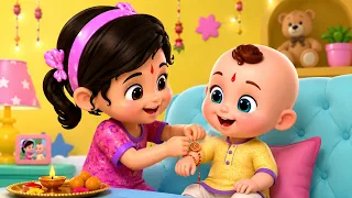 Rakhi Ka Tyohar Aaya, राखी चा सण आला, Marathi Rhymes and Raksha Bandhan Song | KiddiesTV Marathi |