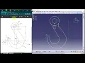 Catia 2D complex design practice 1 Catia tutorial for beginners Catia V5 Peak Point