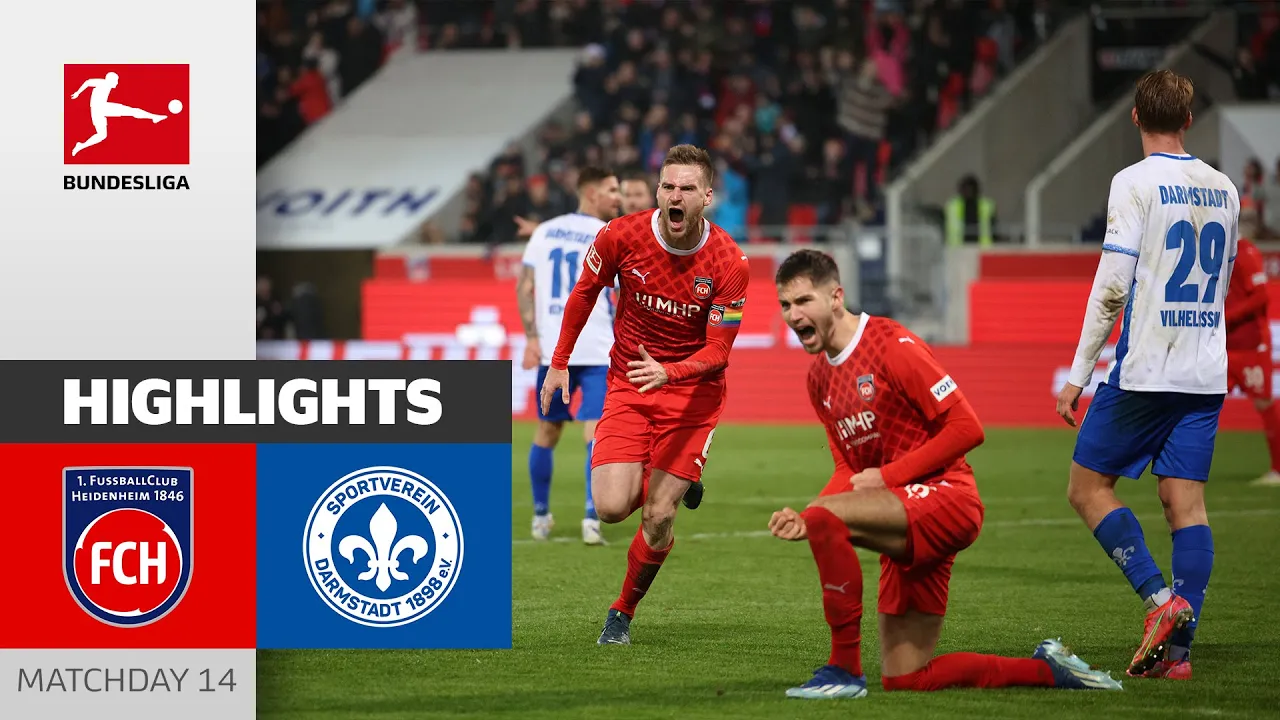 1. FC Heidenheim - Darmstadt 98 3-2 | Highlights | Matchday ...