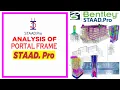 Analysis of Portal Frame in STAAD Pro