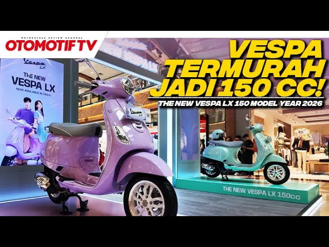 VESPA TERMURAH MESIN JADI 150 CC..!!! INI DIA VESPA LX 150 2025 | Otomotif TV