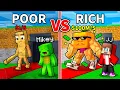 Download Lagu JJ and Mikey: POOR vs RICH Steal a Brainrot Battle in Minecraft - Maizen