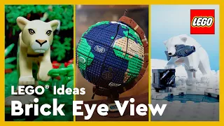Traveling Around The Globe | LEGO® Ideas Brick Eye View #Shorts