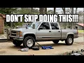 MUST DO S AFTER BUYING A USED TRUCK