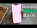 Download Lagu iPhone 17 Pro/Max: Hoe stel je een oude iPhone-beltoon in?