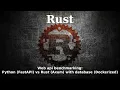 Web api benchmarking Python FastAPI vs Rust Axum with database Dockerized