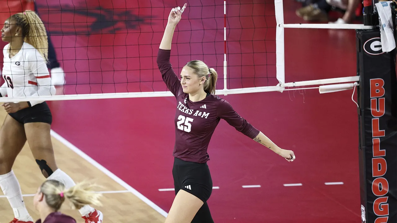 Volleyball Highlights: A&M 3, Georgia 1