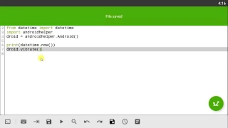Qpython Tutorial 45 - Vibrations Timing