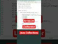 ArrayList ListIterator Java Collections