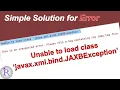 How to fix Unable to load class javax xml bind JAXBException error in Android Studio