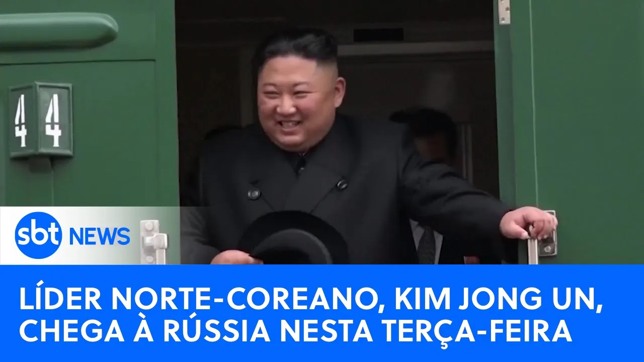 Kim Jong-un chega à Rússia para encontro de com Putin |#SBTNewsnaTV(12/09/23)