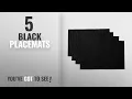 Best Black Placemats 2018 WOOD MEETS COLOR Cotton Table Placemats Woven Braided Ribbed Washable