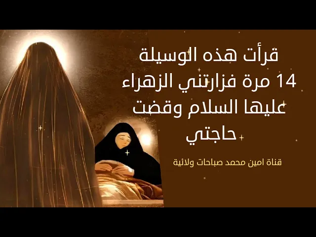 ⁣قرأت هذه الوسيلة 14 مرة فزارتني الزهراء في عالم الرؤيا وبشرتني وقضت حاجتي