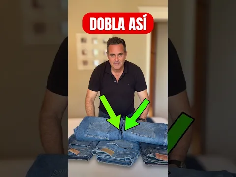 👖 Cómo se dobla un pantalón vaquero. La mejor forma de doblar los jeans.#ropa #orden