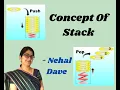 Concept of Stack With Animation Data Structures DSA