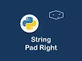 string pad right in python