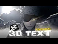 3D TEXT - How to make 3d text in Capcut Amv tutorial