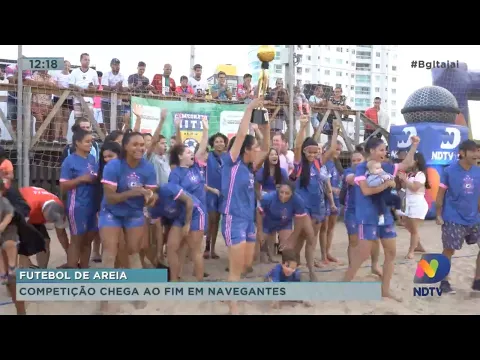 Futebol de areia de Navegantes chega ao fim, e competição de vôlei segue em Itapema