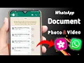WhatsApp Docoment Photo NOT Showing in GALLERY Problem Solved