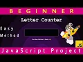 Create Letter Counter Beginner JavaScript Project