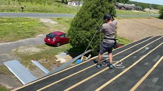 New roof on the workshop