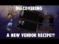 PoE Discovering a new vendor recipe O