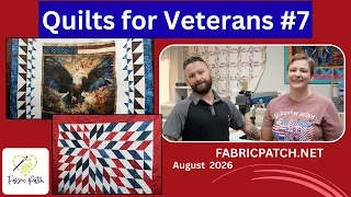 Quilts for Veterans - See what Jordan and Brittany have gotten done WOW