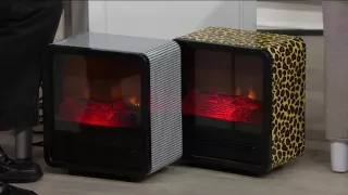 Duraflame 1500W Small Portable Heater with Realistic Flame Effect on QVC