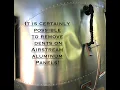Airstream dented aluminum panel repaired using Paintless Dent Repair and a DentDial 24HeavyDuty
