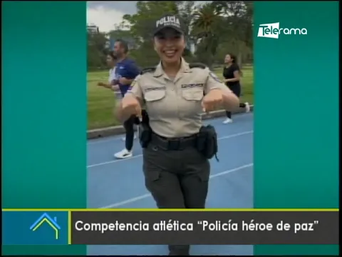 Competencia atlética Policía héroe de paz