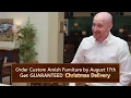 Welcome Amish Furniture Selection Christmas Delivery